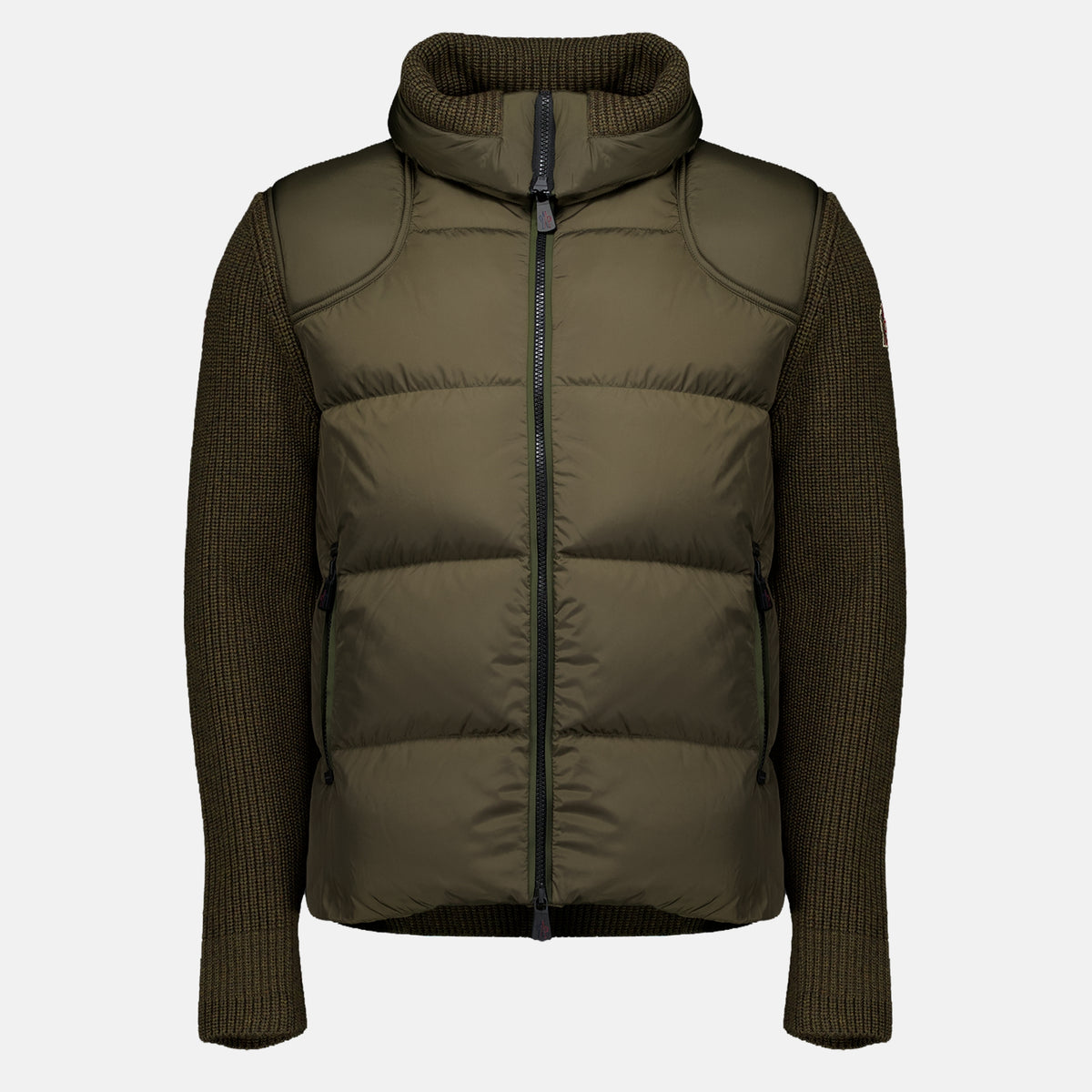 Vestes Veste bi-matière kaki Moncler Grenoble Kaki Homme