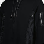 Sweatshirts Two-tone Zipped Sweatshirt Sacai Black Men