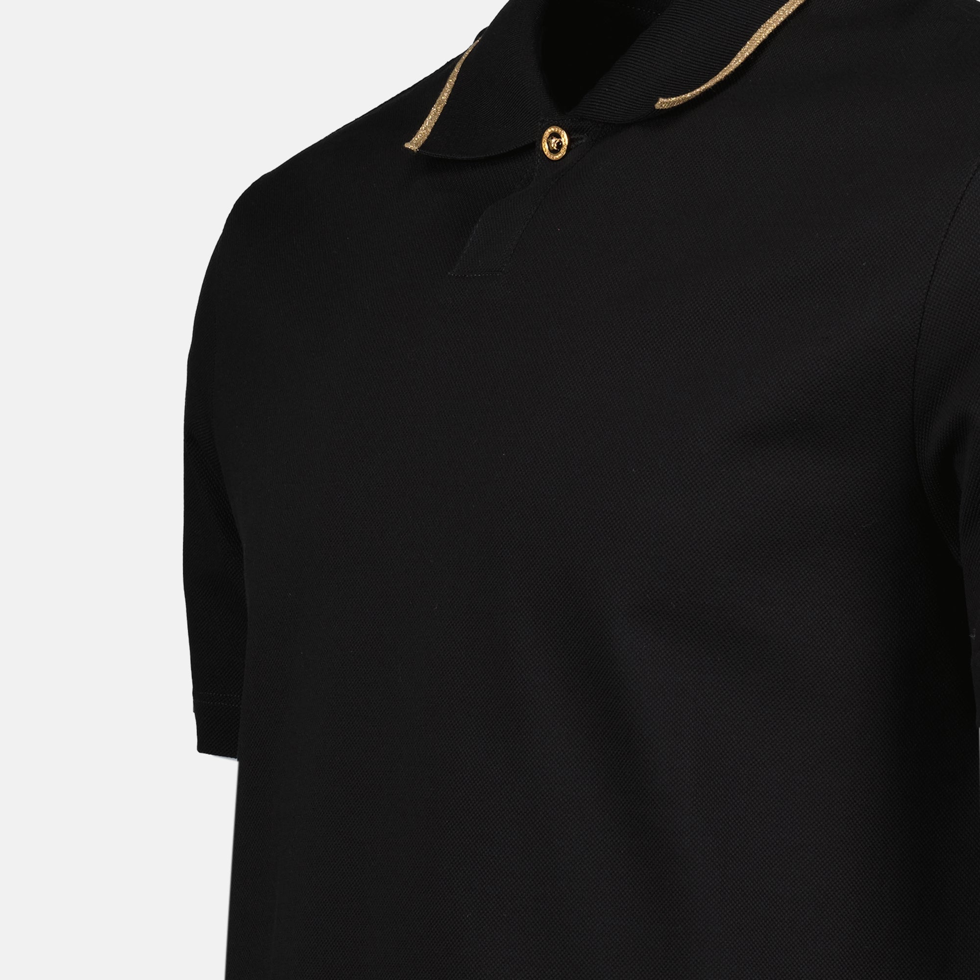 Polos Polo Negro Versace Negro Homme