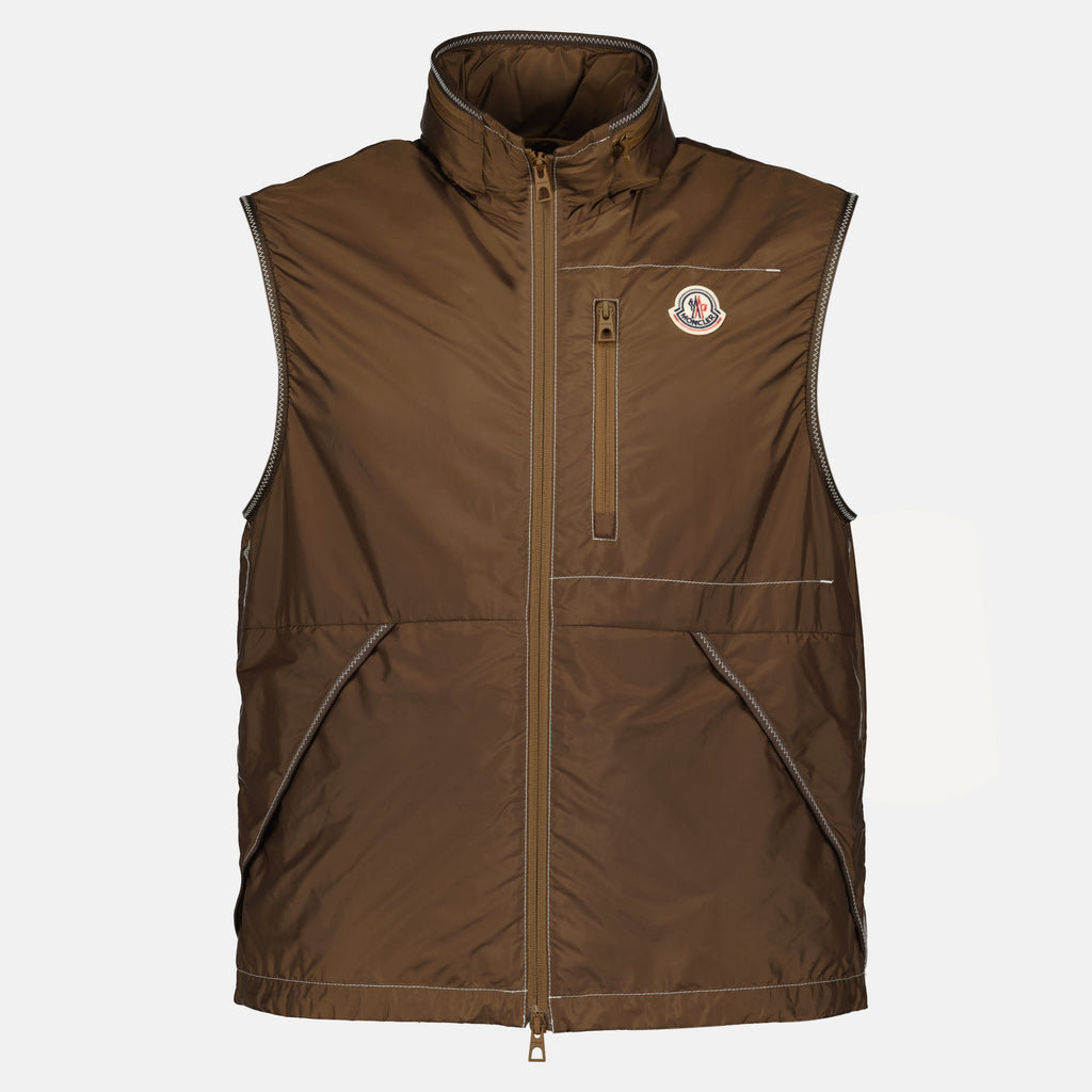 Vestes Gilet Impermeável Ansiei Castanho Moncler Marron Homme