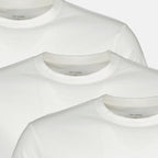 Image de l'article Lot de trois t-shits blanc en coton de la marque Officine Générale pour Homme - Saison Printemps-Été 2026 - Vue détaillée_2