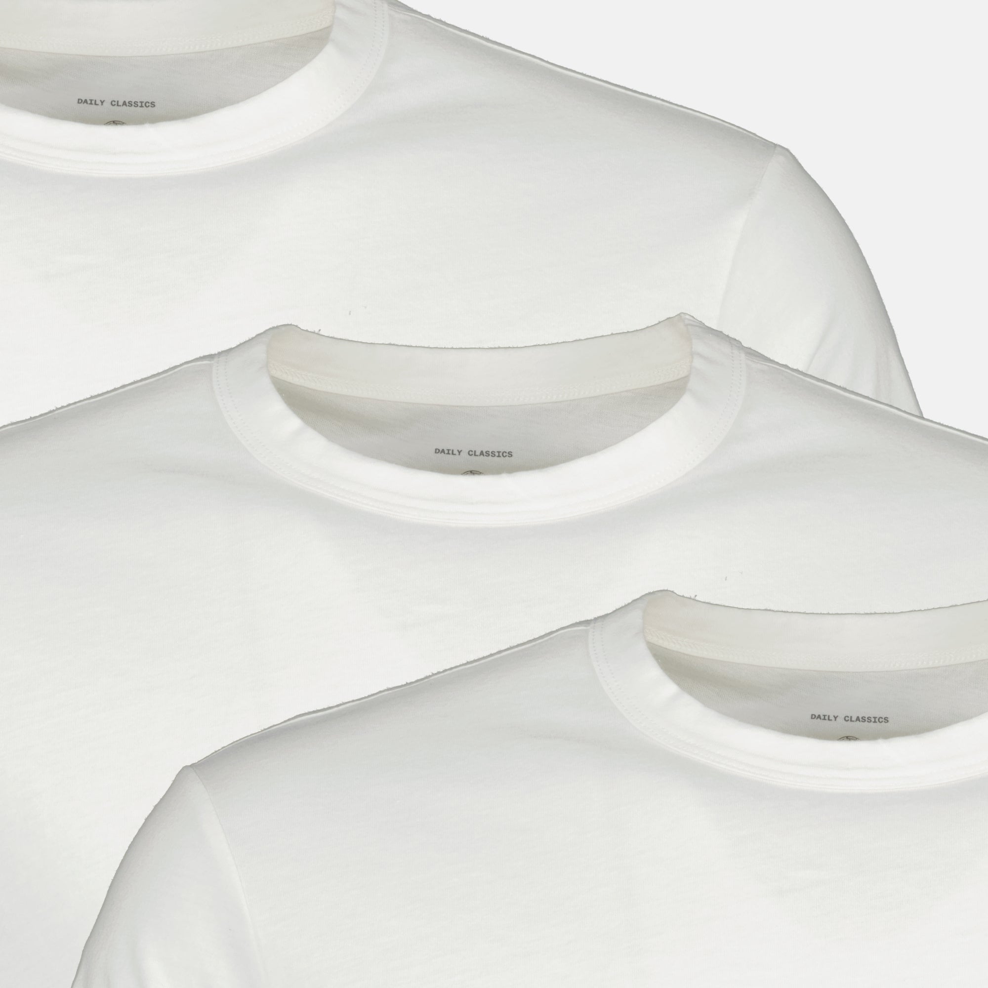 Image de l'article Lot de trois t-shits blanc en coton de la marque Officine Générale pour Homme - Saison Printemps-Été 2026 - Vue détaillée_2