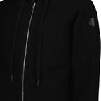 Maille Cardigan zippé en laine Moncler Noir Homme