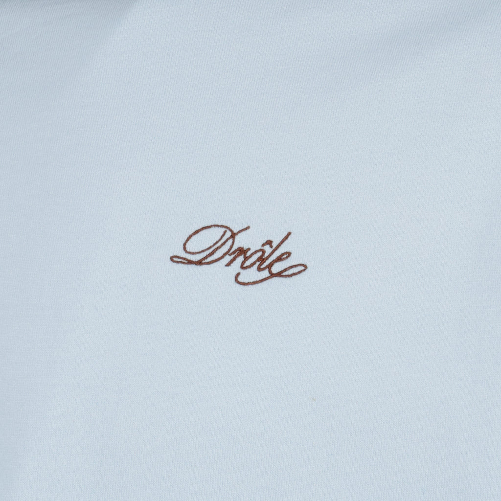 Immagine della T-shirt blu Drôle Belissima del marchio Drôle De Monsieur per uomo - Stagione Primavera-Estate 2026 - Vista dettagliata_1