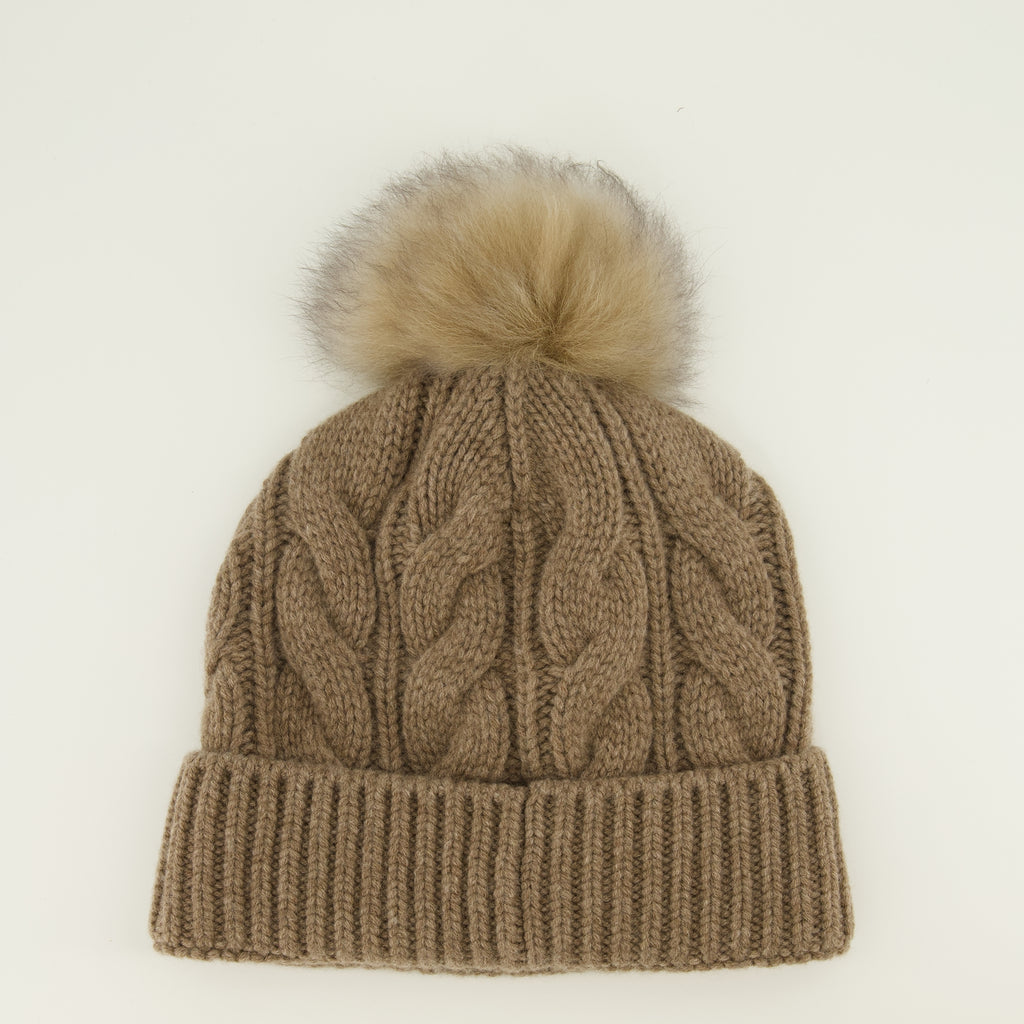 Chapeaux, casquettes et bonnets Bonnet à logo marron Moncler Grenoble Marron Femme
