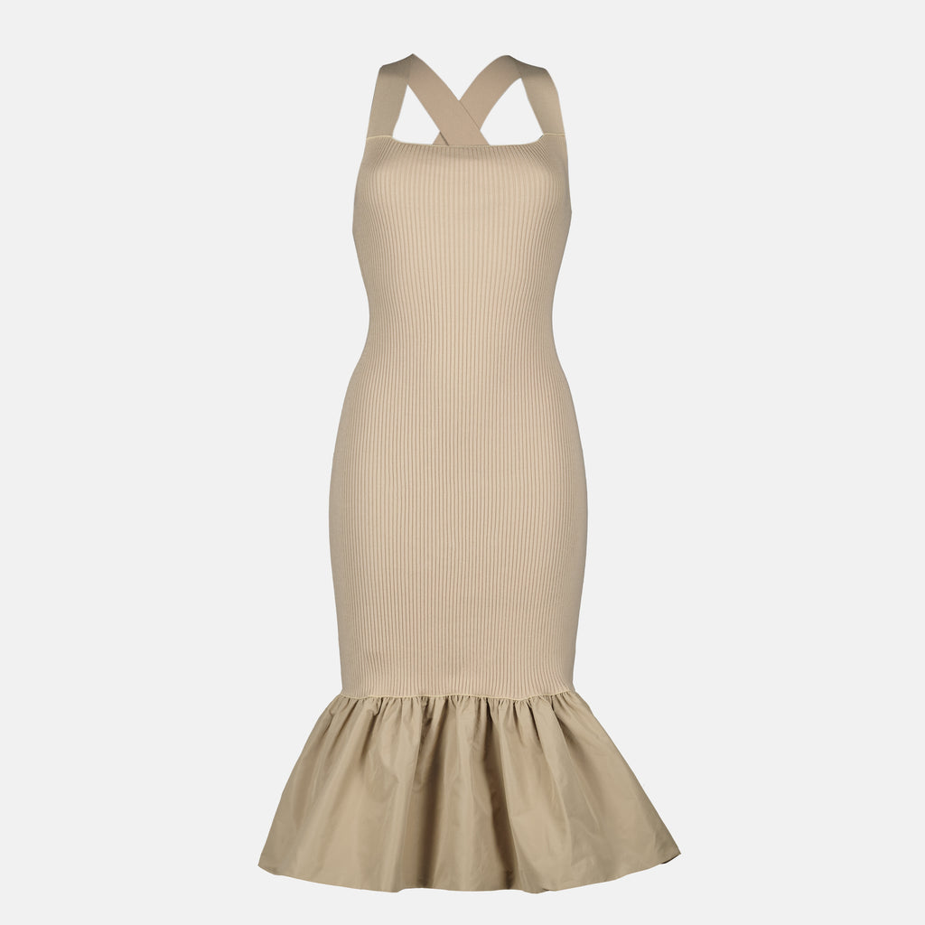 Imagen del artículo Vestido beige de canalé de la marca Patou para Mujer - Temporada Primavera-Verano 2026 - Vista Frontal