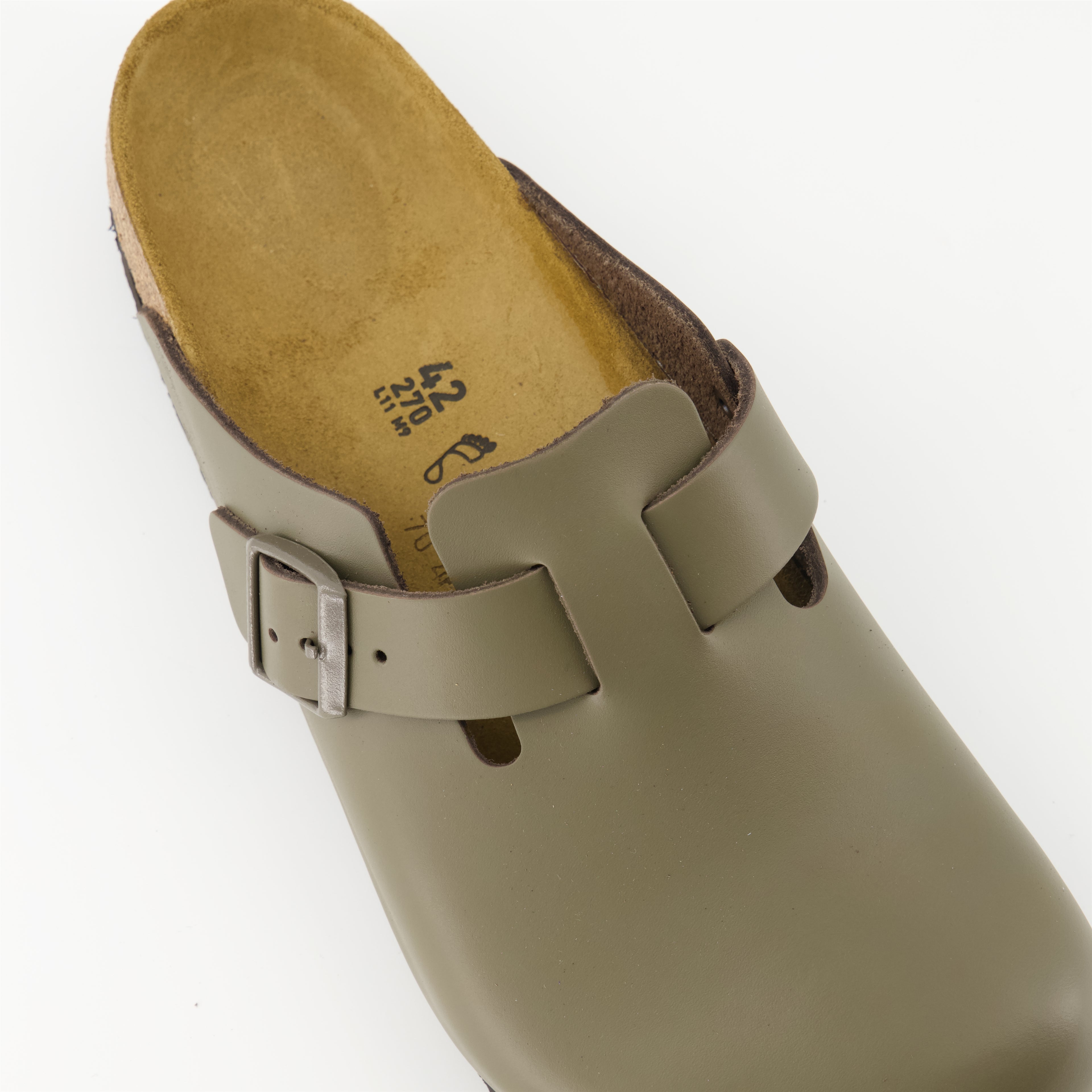 Chaussures ouvertes Mules Boston Birkenstock Gris Homme