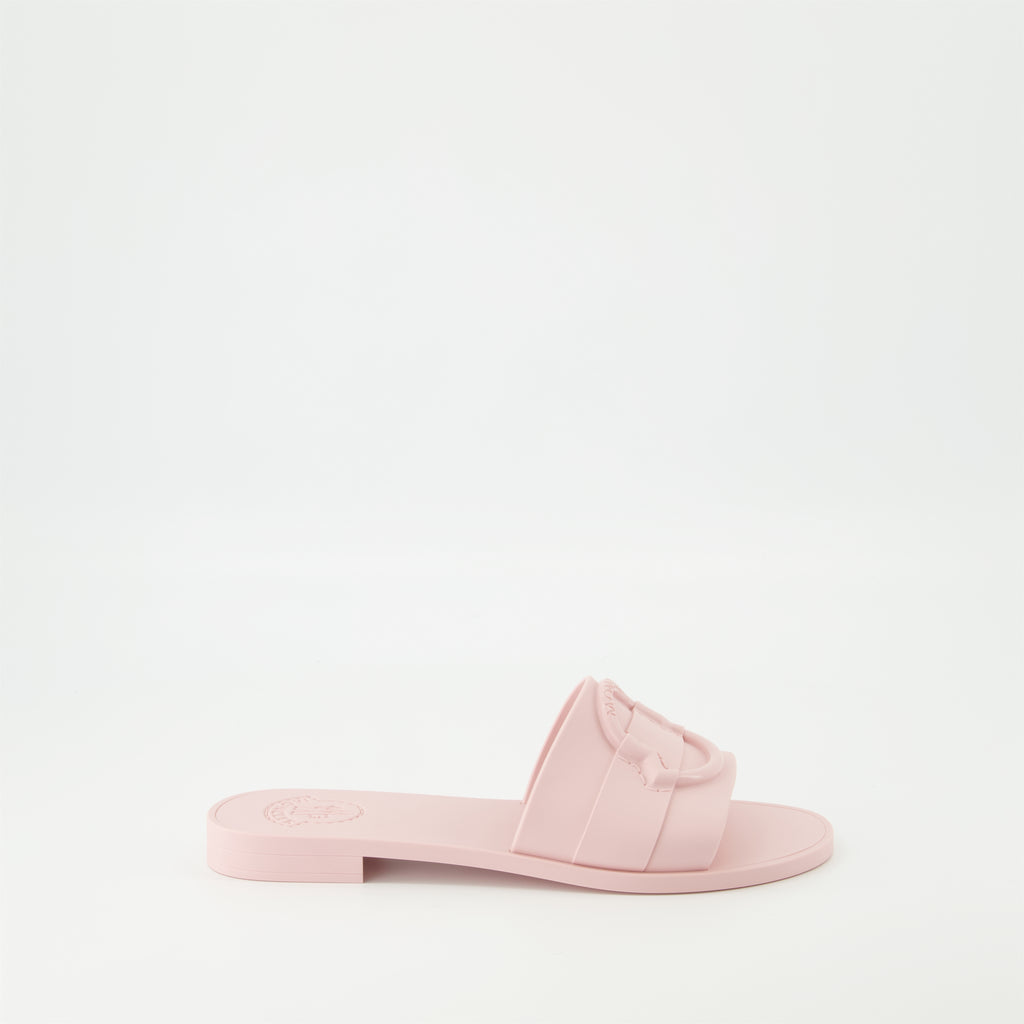 Chaussures ouvertes Sandales en caoutchouc Basile Moncler Rose Femme
