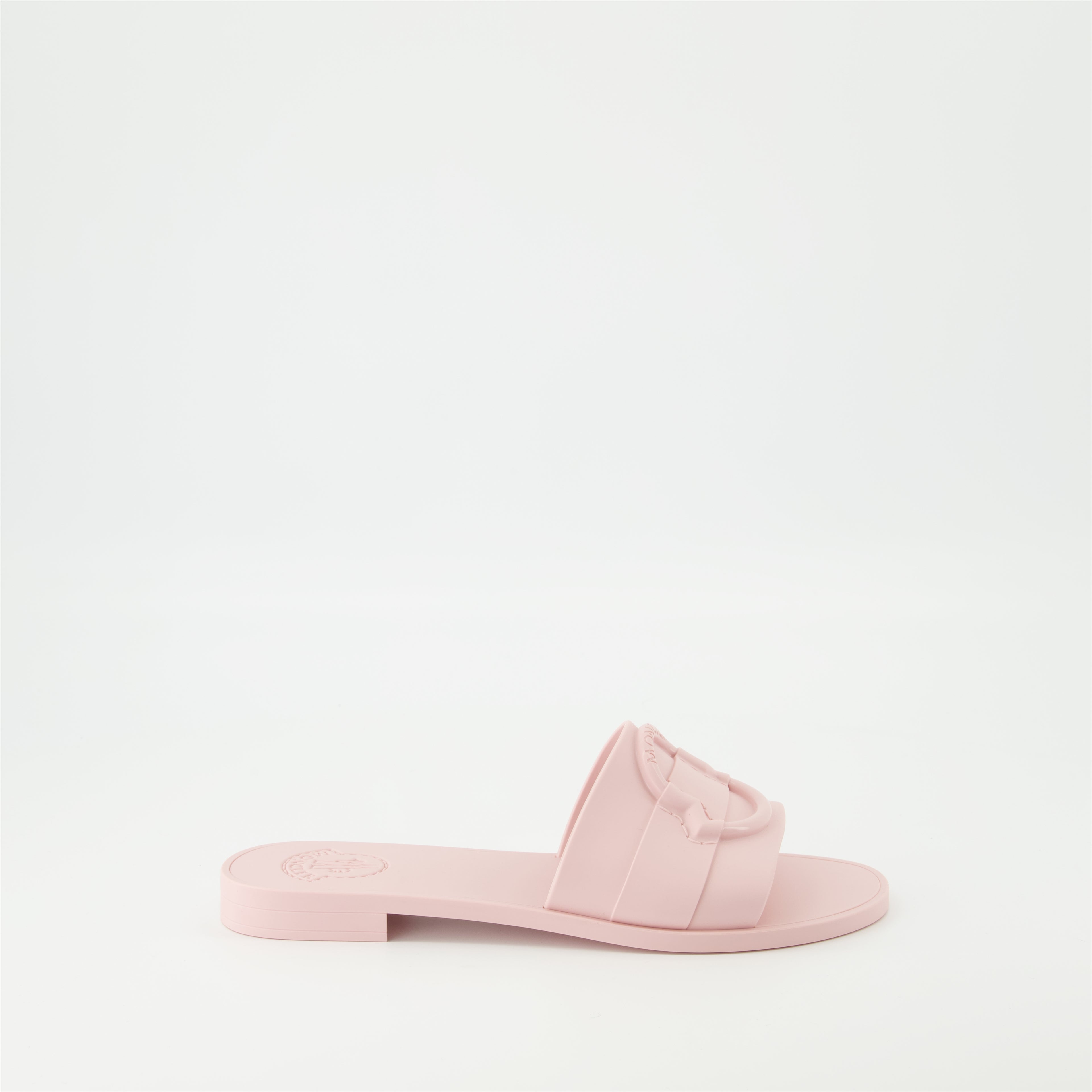 Chaussures ouvertes Sandales en caoutchouc Basile Moncler Rose Femme