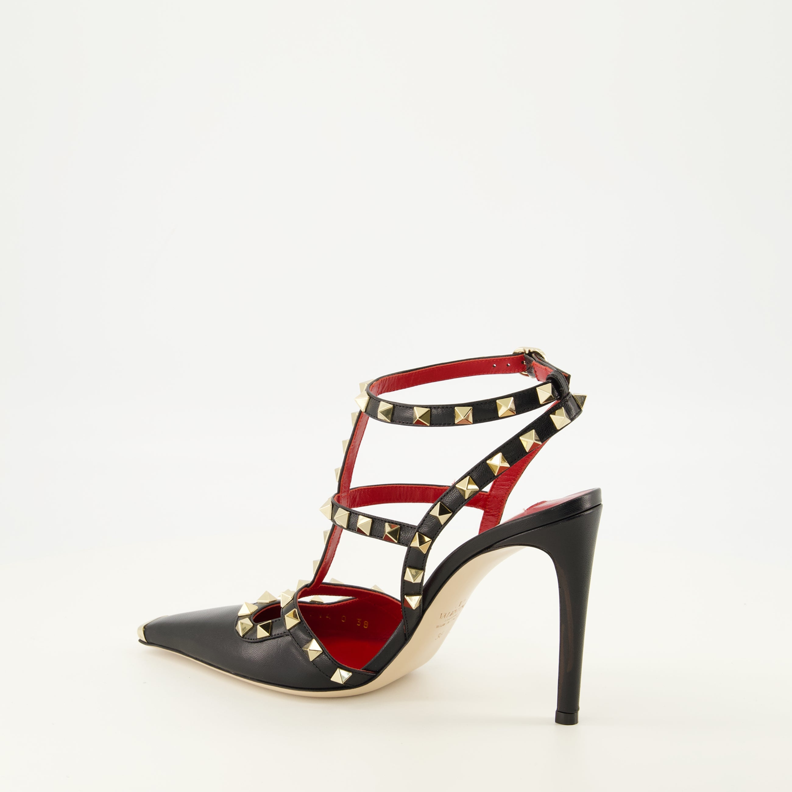 Escarpins Escarpins Rockstud en cuir noir Valentino Garavani Noir Femme