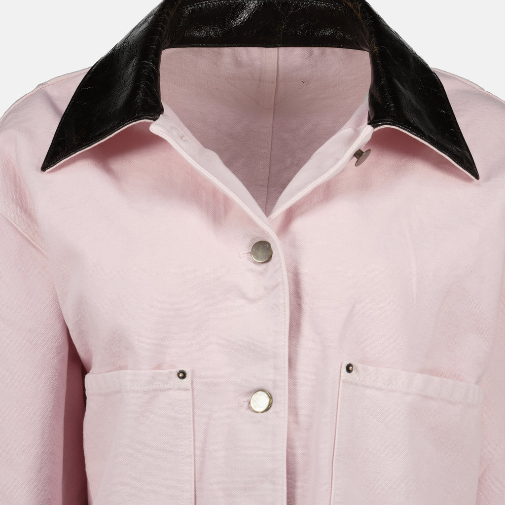 Bild der Prada Damen Rosa Denimjacke - Frühling-Sommer 2026 - Detailansicht_1