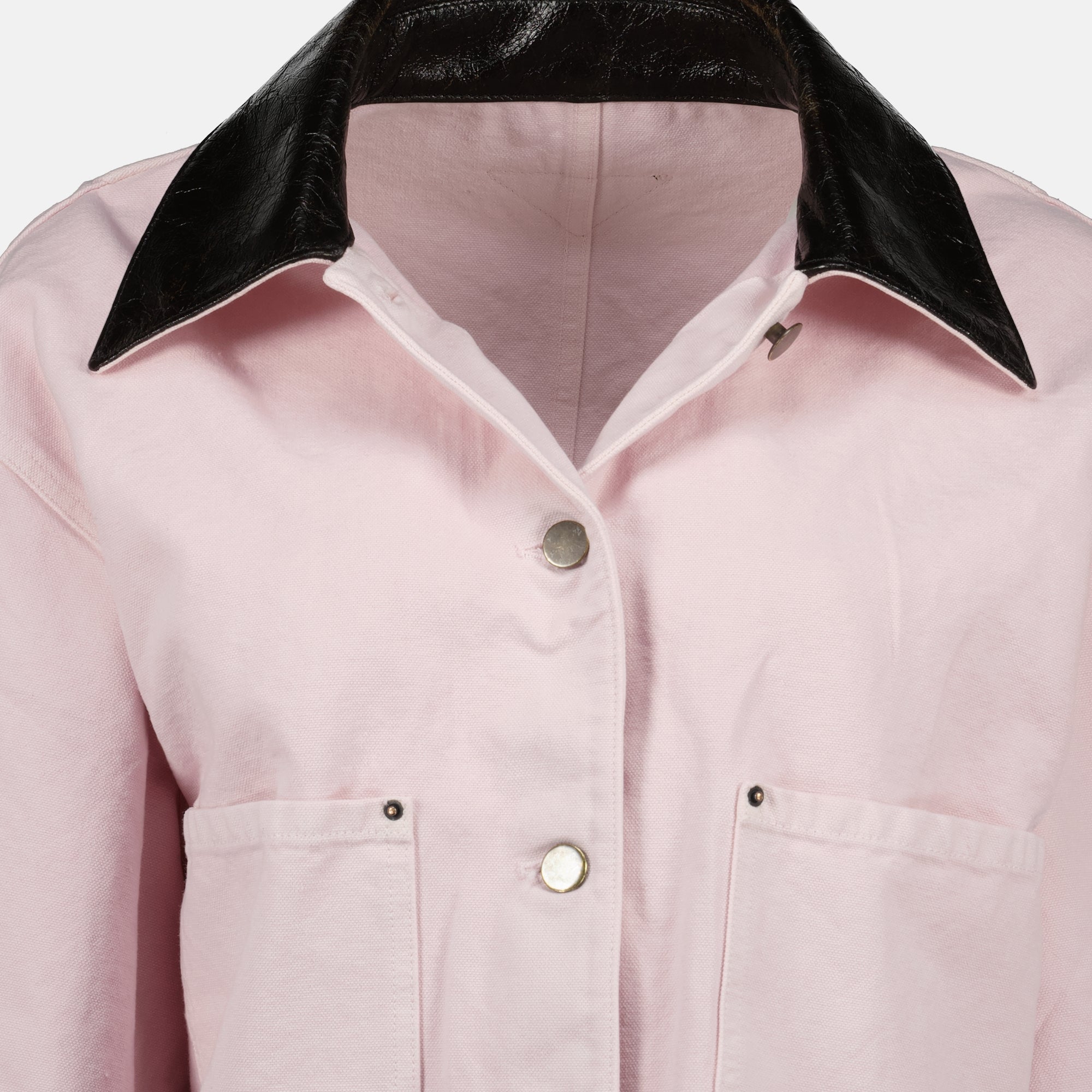 Image de l'article Veste en denim rose de la marque Prada pour Femme - Saison Printemps-Été 2026 - Vue détaillée_1