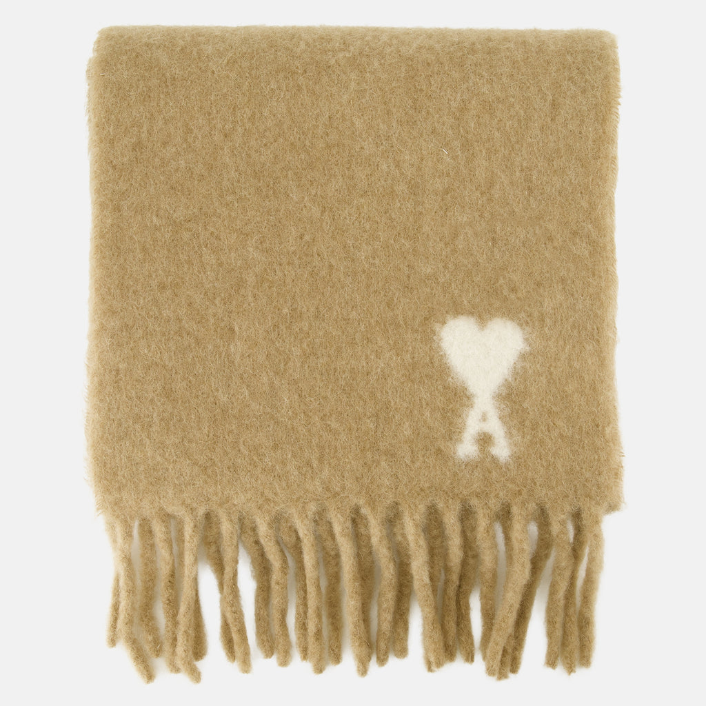 Écharpes, foulards et gants Bufanda de Alpaca Beige Ami PARIS Beige Unisexe