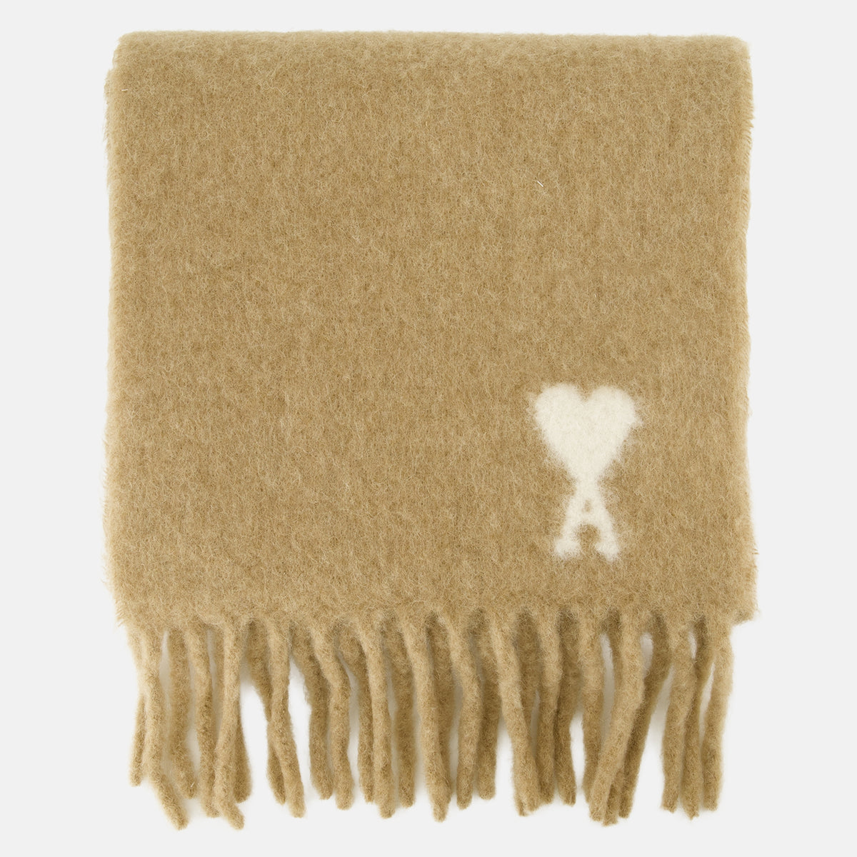 Écharpes, foulards et gants Écharpe beige en alpaga Ami PARIS Beige Unisexe