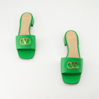 Zapatos abiertos Mules VLogo Valentino Garavani Verde Femme