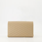 Imagen de la cartera de cadena Cassandre de la marca Saint Laurent para Mujer - Temporada Otoño-Invierno 2025 - Vista Trasera