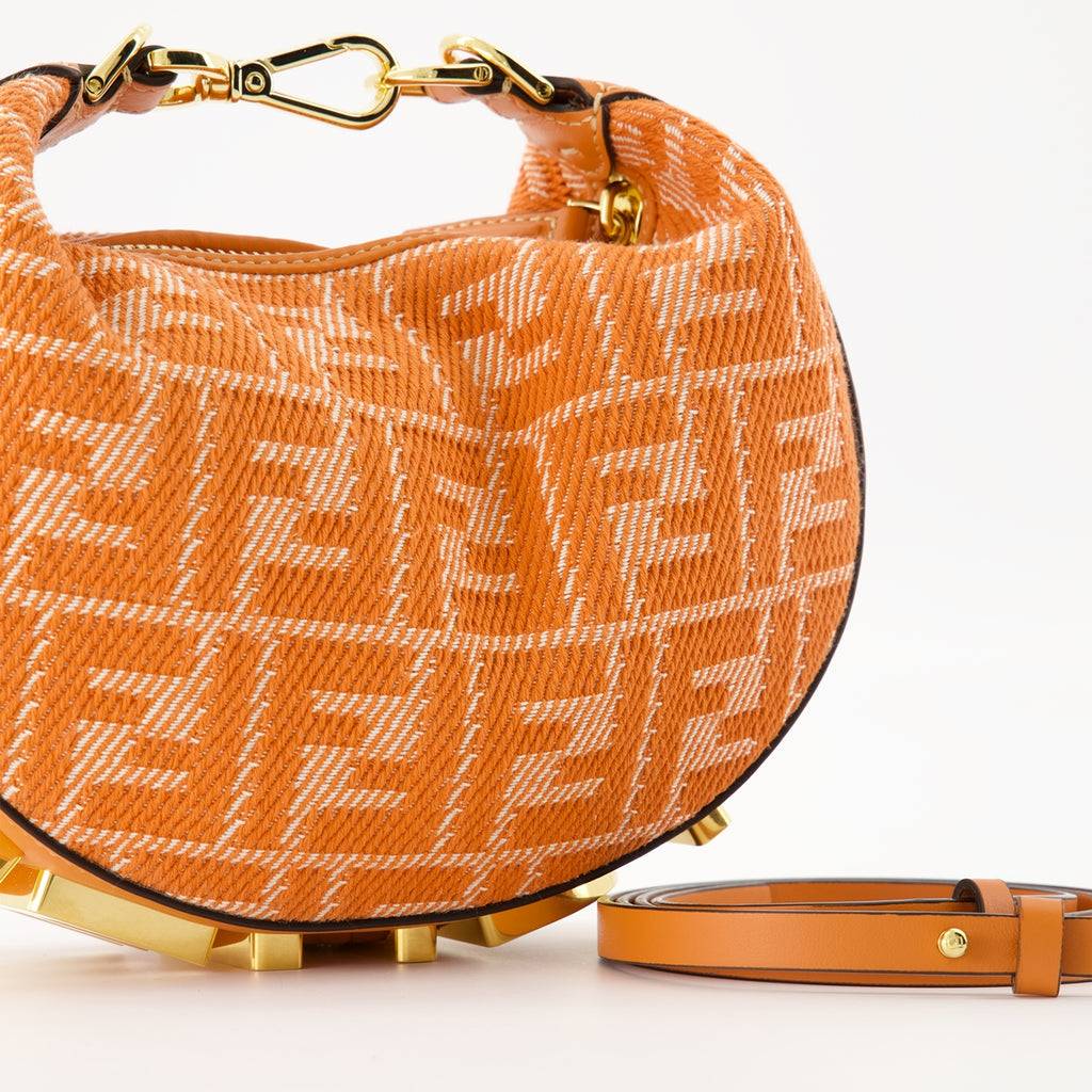 Handtaschen und schultertaschen Fendigraphy Mini Bag Fendi Orange Femme