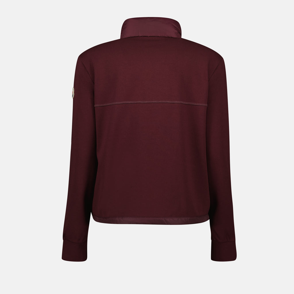 Vestes Veste bi-matière matelassé Moncler Bordeaux Femme
