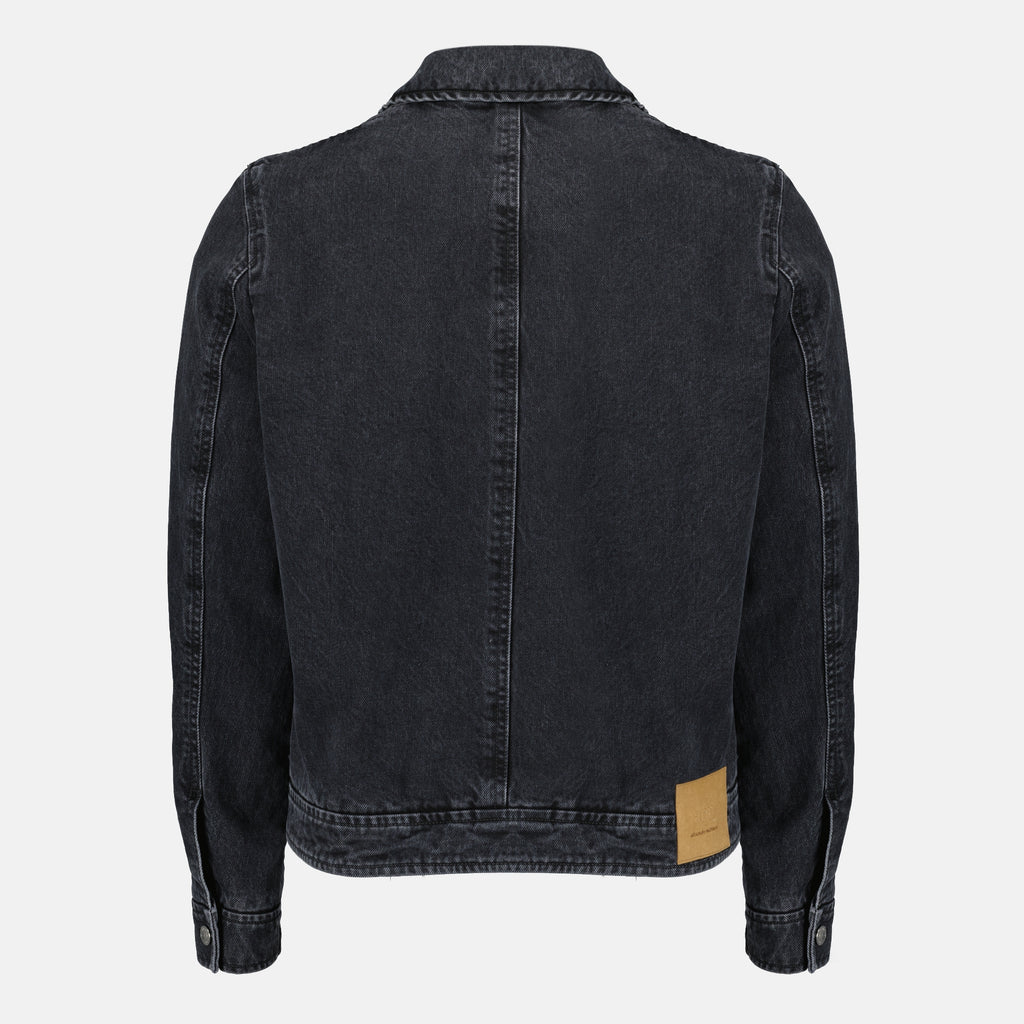 Vestes Veste zippée en denim noir Ami PARIS Noir Homme