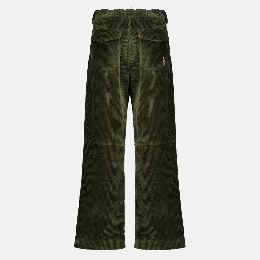 Pantalons Pantalon en velours côtelé Moncler Grenoble Vert Homme