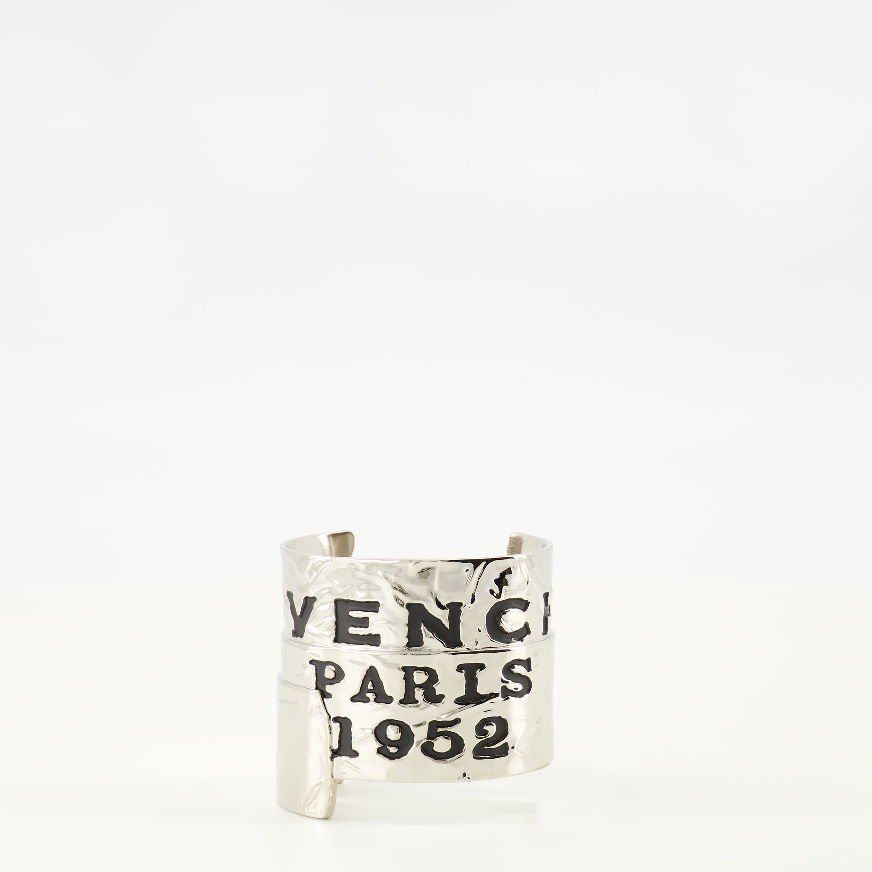 Image de l'article Manchette Givenchy Tape argenté de la marque Givenchy pour Femme - Saison Automne-Hiver 2025 - Vue de Face