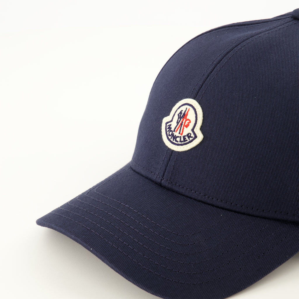 Chapeaux, casquettes et bonnets Navy Blue Cotton Cap Moncler Bleu foncé Homme