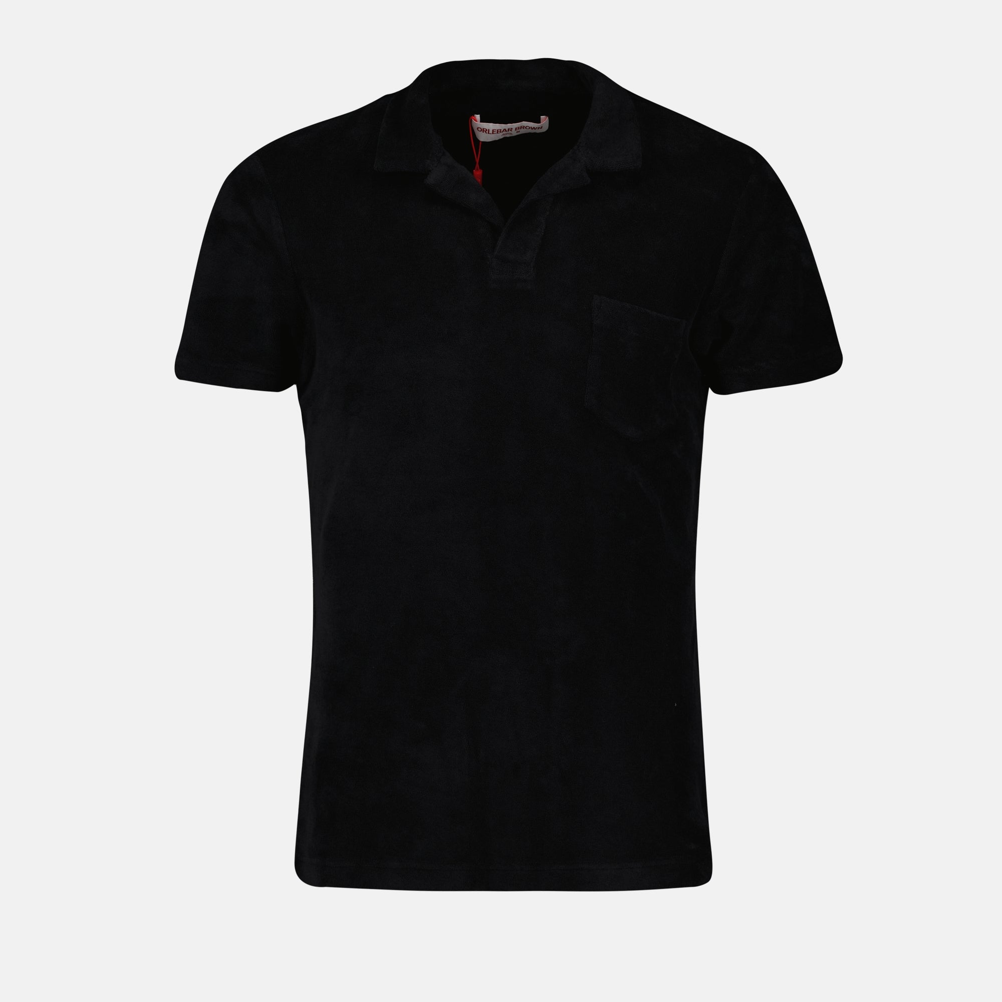 Polos Polo Terry Orlebar Brown Negro Homme