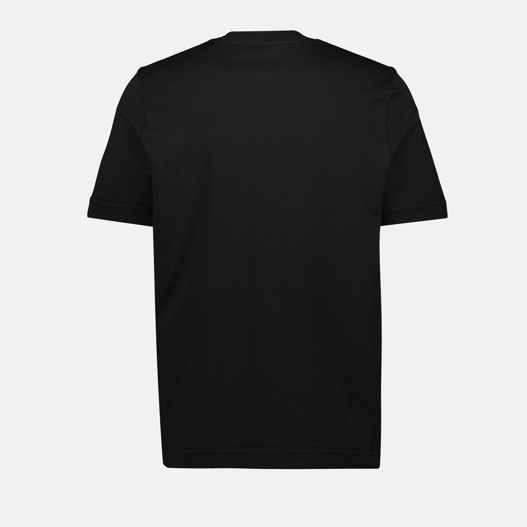 Image de l'article T-shirt logo en cuir de la marque Moncler pour Homme - Saison Automne-Hiver 2025 - Vue de Dos