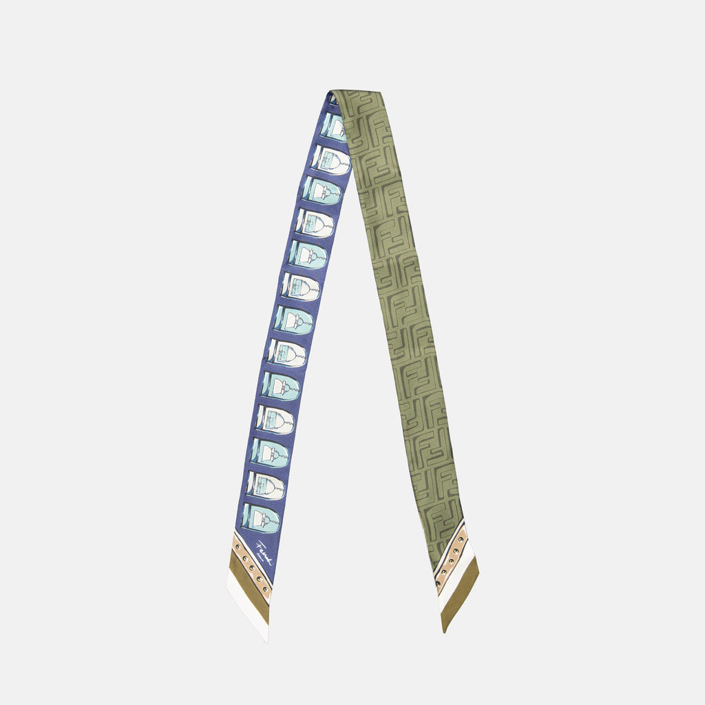 Écharpes, foulards et gants Bandeau en soie Fendi Vert Femme