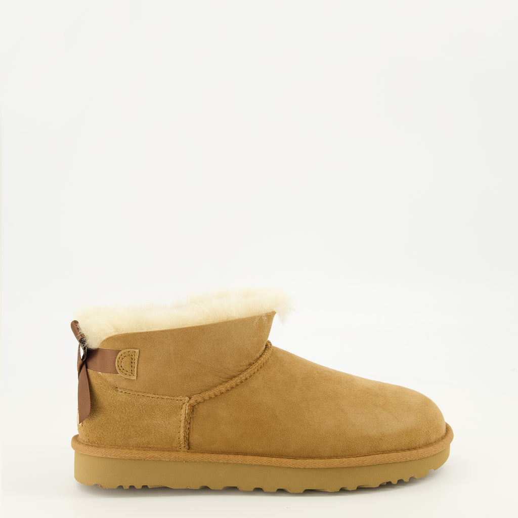 Bottines Stivali Ultra Mini Bailey Bow Marroni Ugg Marron Femme