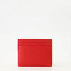 Petite maroquinerie VLogo Kartenhalter aus rotem Leder Valentino Garavani Rouge Femme