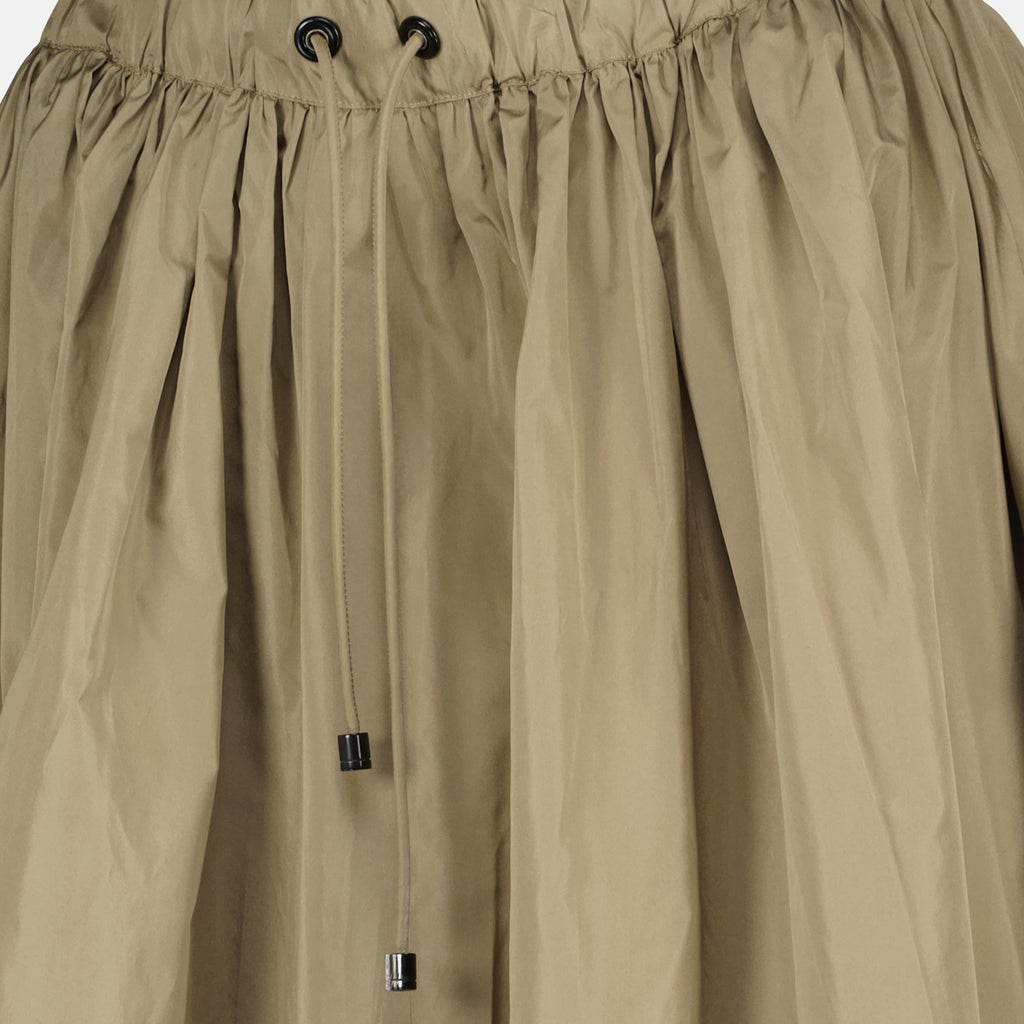 Max Mara 브랜드 여성용 카키 미디 스커트 이미지 - 2026 봄-여름 시즌 - 자세한 보기 1