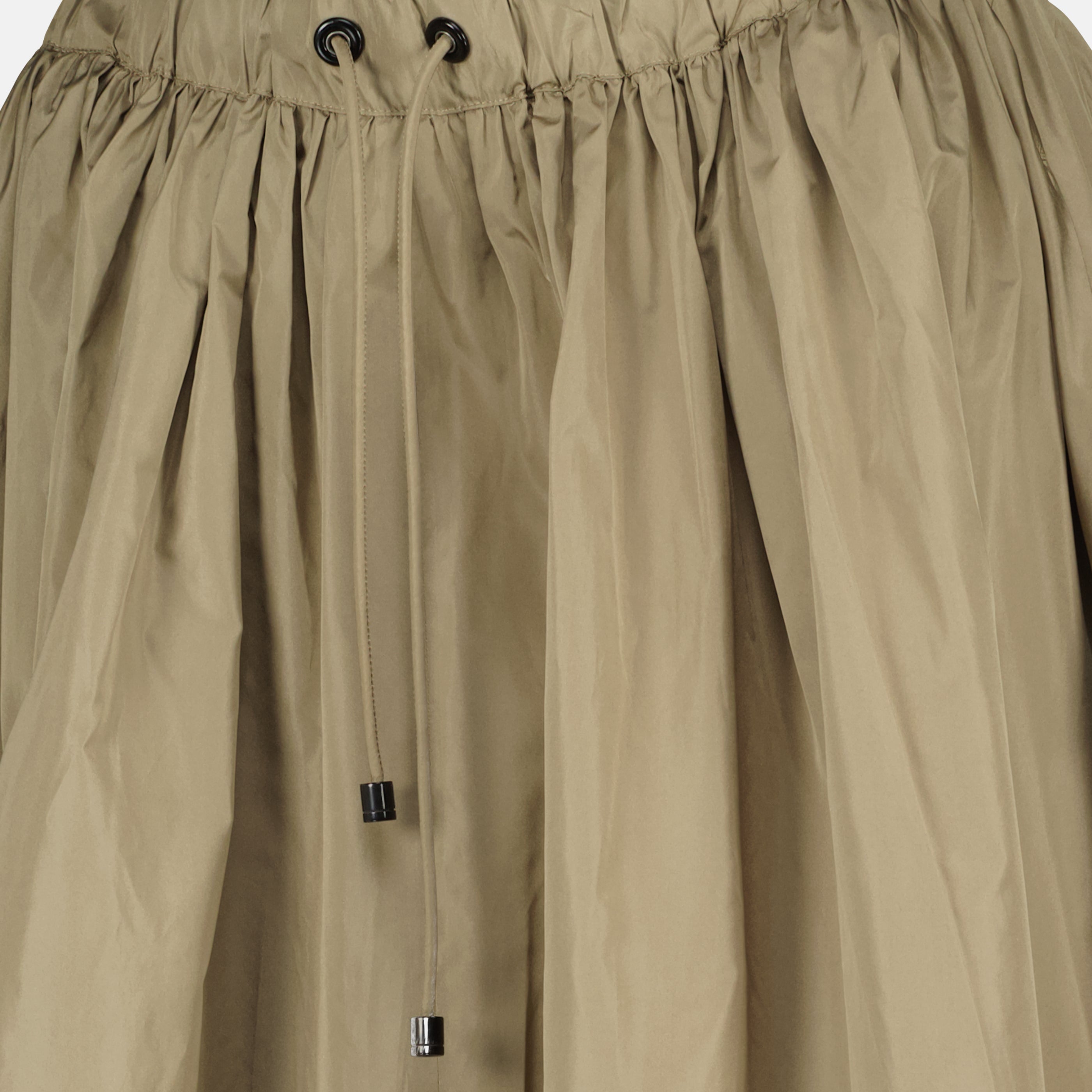 Max Mara 브랜드 여성용 카키 미디 스커트 이미지 - 2026 봄-여름 시즌 - 자세한 보기 1