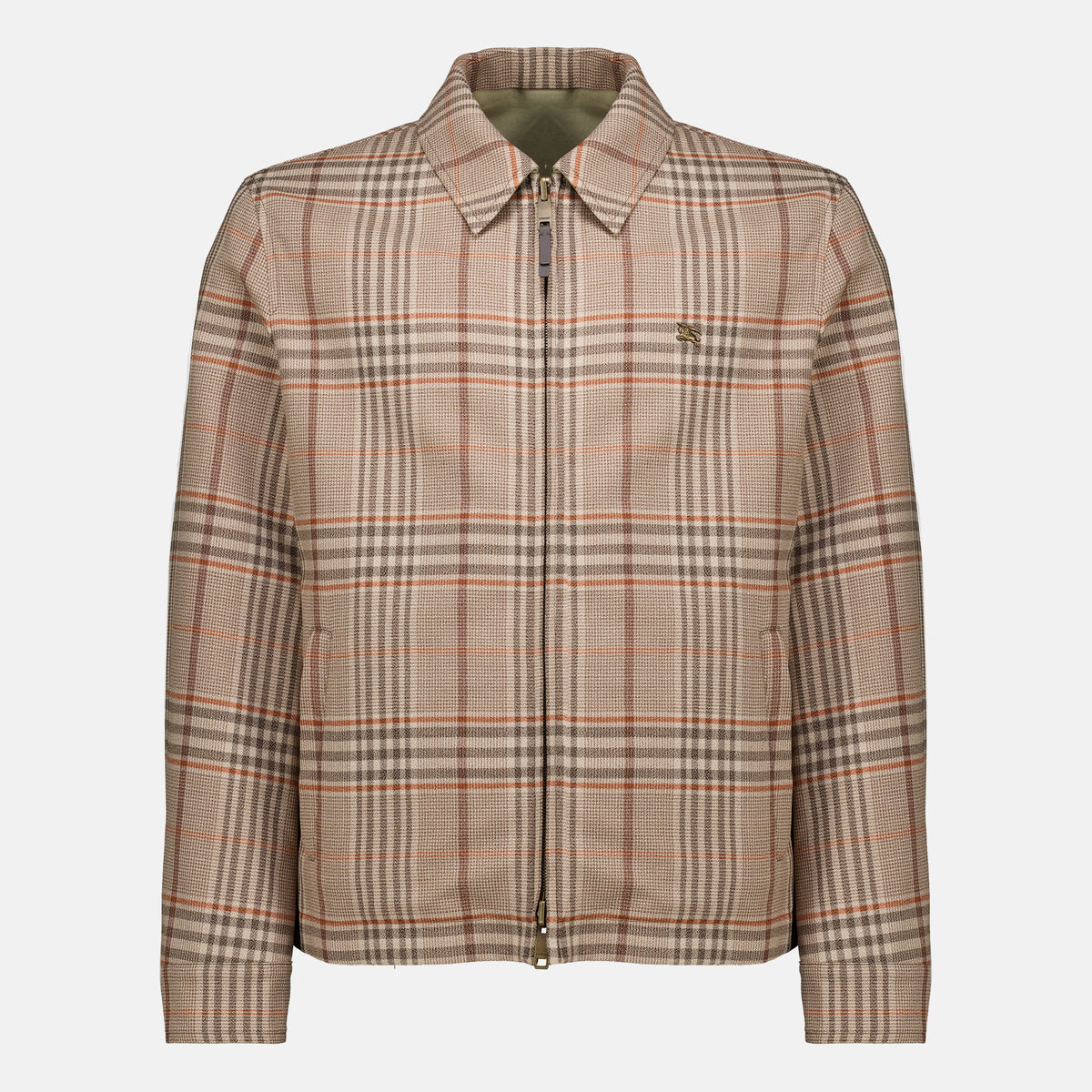 Vestes Reversible Harrington Jacket Burberry Beige Homme