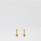 Joias Brincos de Argola La Medusa com Cristais Versace Ouro Femme