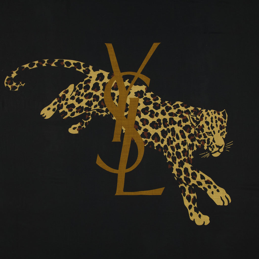 Image de l'article Carré Léopard de la marque Saint Laurent pour Unisex - Saison Automne-Hiver 2025 - Vue détaillée_2