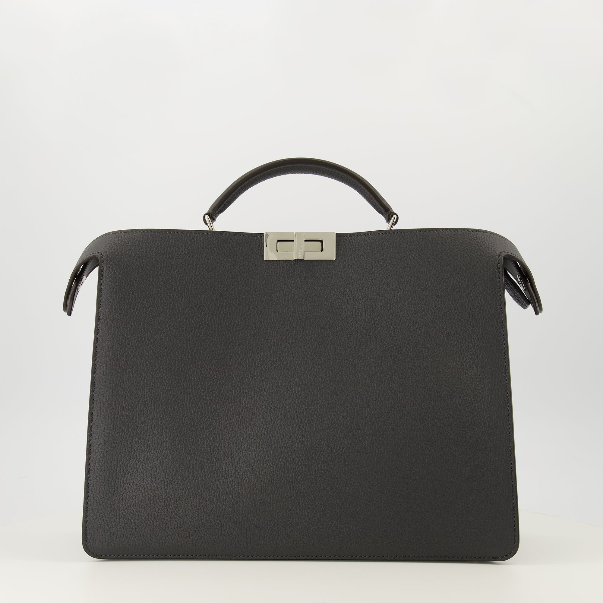 Image of the Fendi PeekabooISeeU medium grey bag for men - Fall-Winter 2025 - Front View