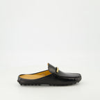Chaussures ouvertes Mules mocassins Gommino Tod's Noir Femme