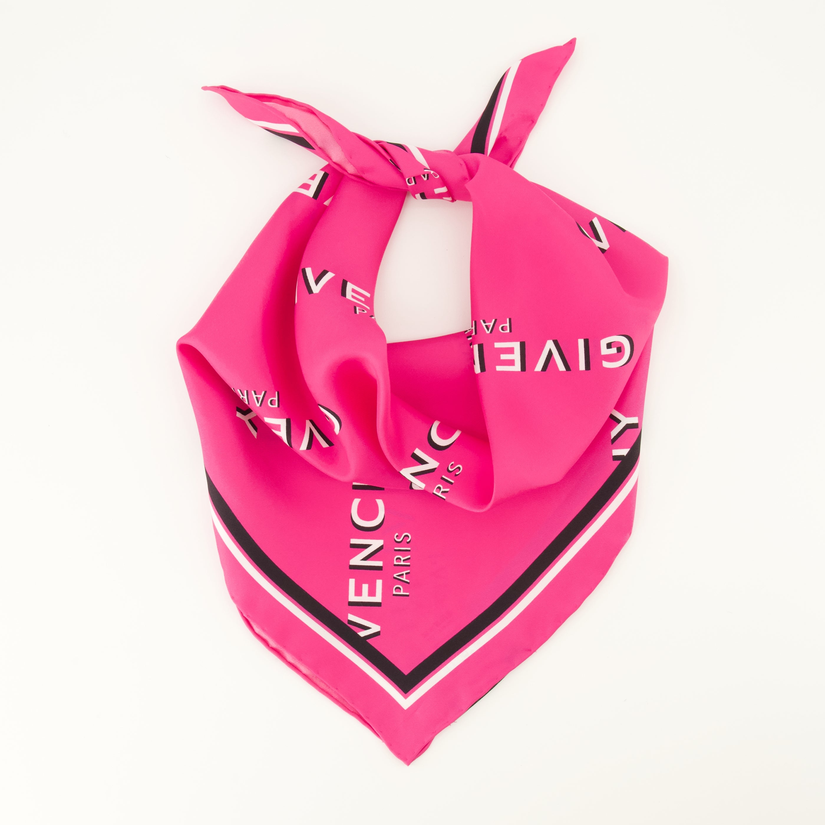 Écharpes, foulards et gants Petit carré en soie Shadow rose Givenchy Rose Femme