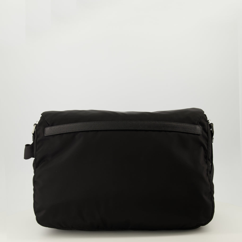 Sacs bandoulière Sac porté épaule en Re-Nylon noir Prada Noir Homme