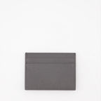 Small leather goods Logo plaque card holder Dolce & Gabbana Gray Man