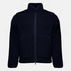 Vestes Veste zippé bleu marine Moncler Bleu foncé Homme