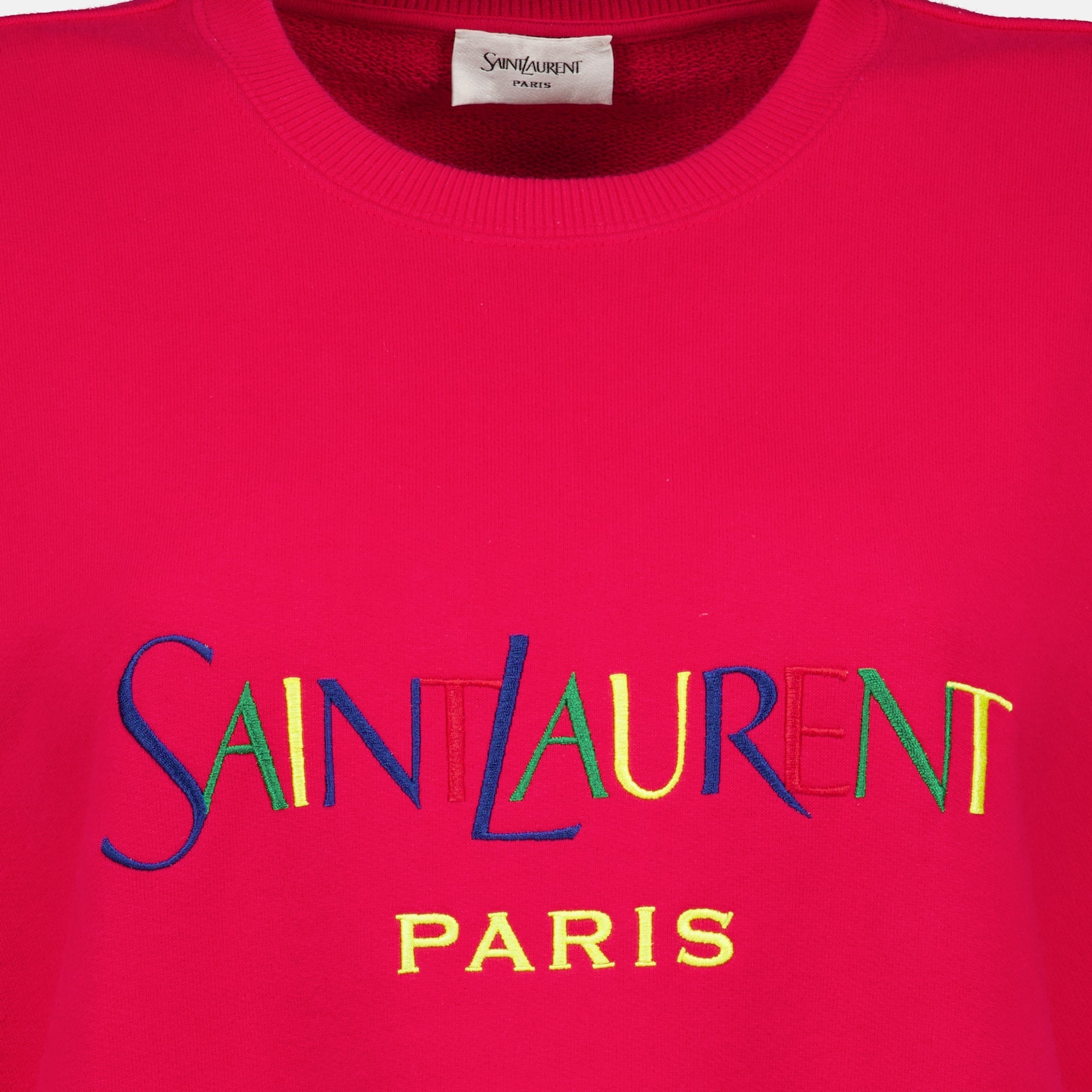 Sweatshirts Sudadera Saint Laurent Paris Saint Laurent Rose Femme