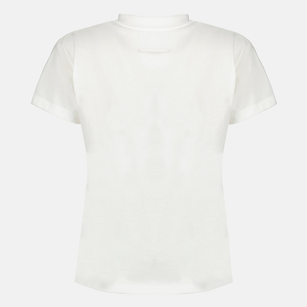 T-shirts ホワイト シグネチャー コットン Tシャツ Mm6 Blanc Femme