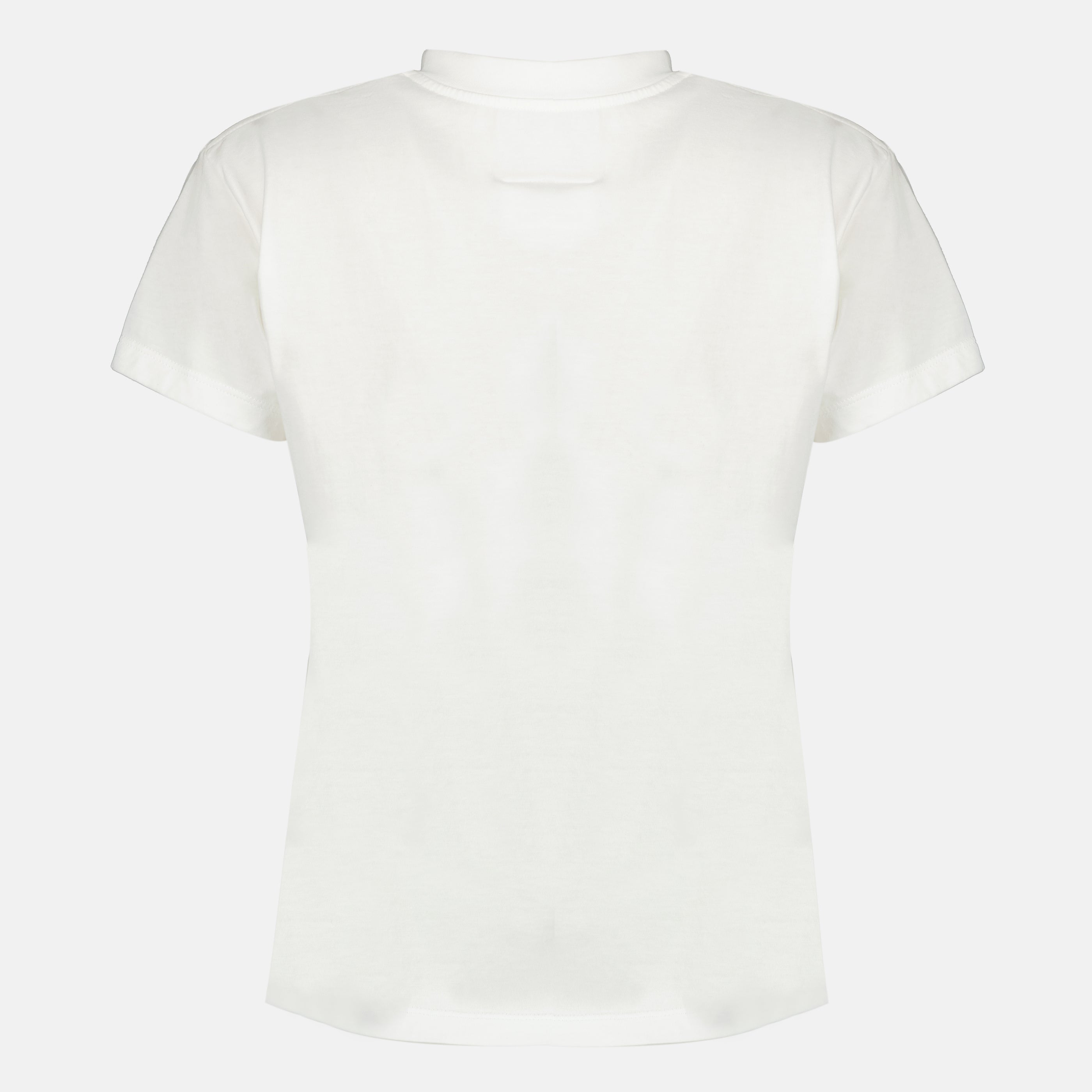 T-shirts ホワイト シグネチャー コットン Tシャツ Mm6 Blanc Femme