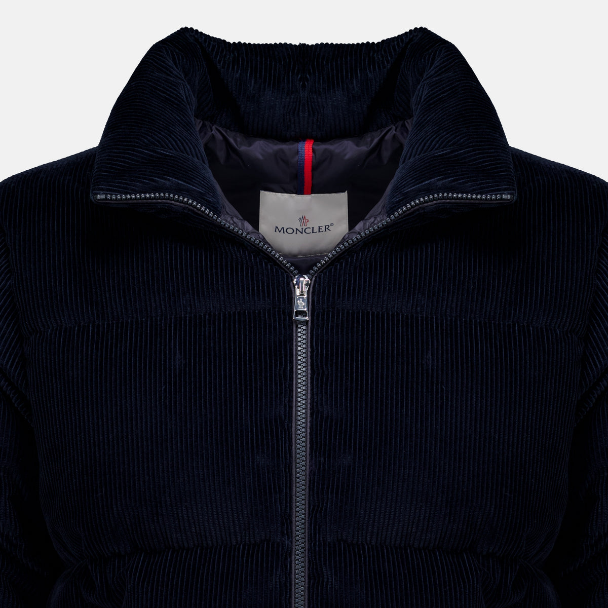 Manteaux Doudoune Esparron en velours côtelé Moncler Bleu foncé Homme