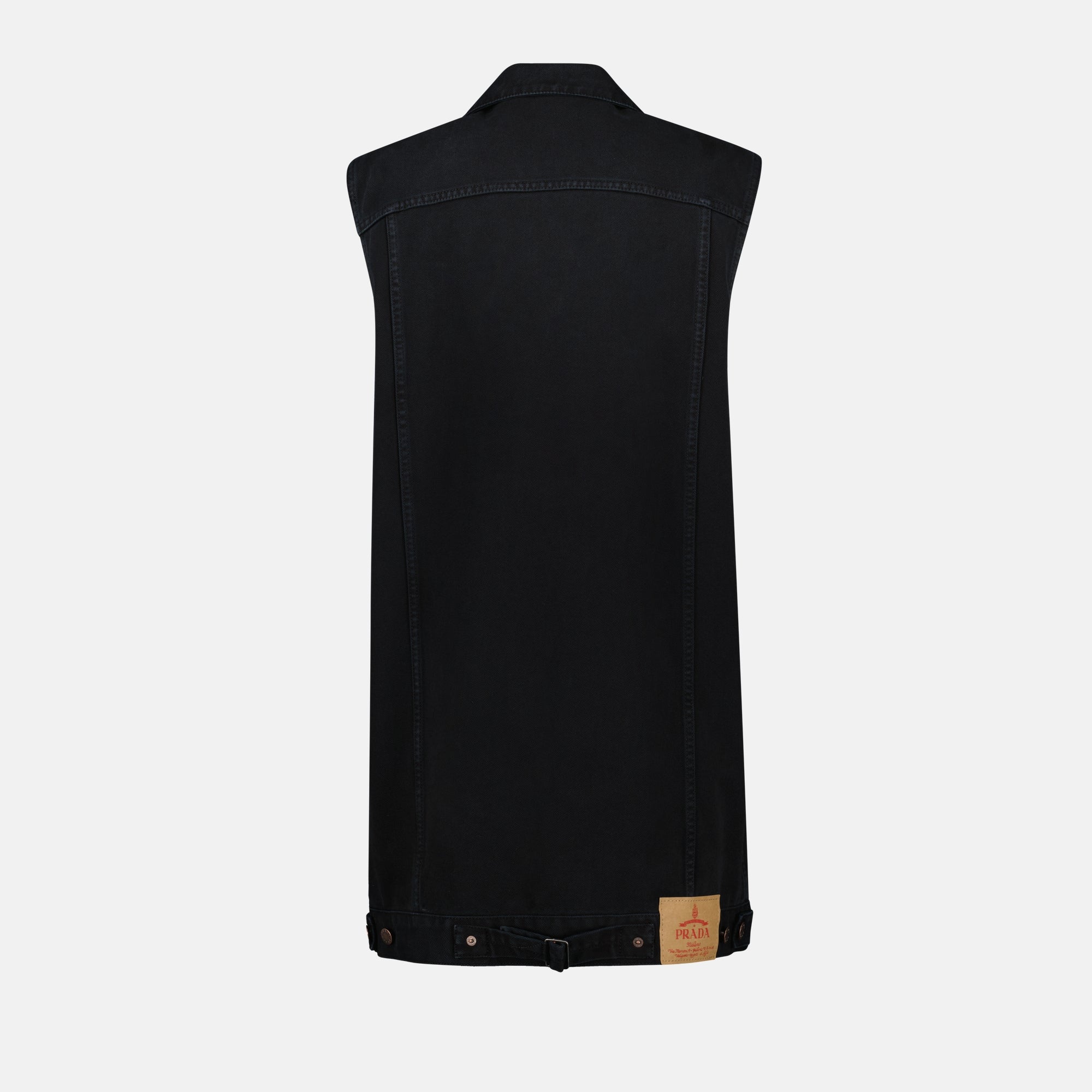 Vestidos Robe en jean Prada Preto Femme