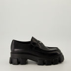 Mocassins Mocassins Monolith Prada Noir Homme