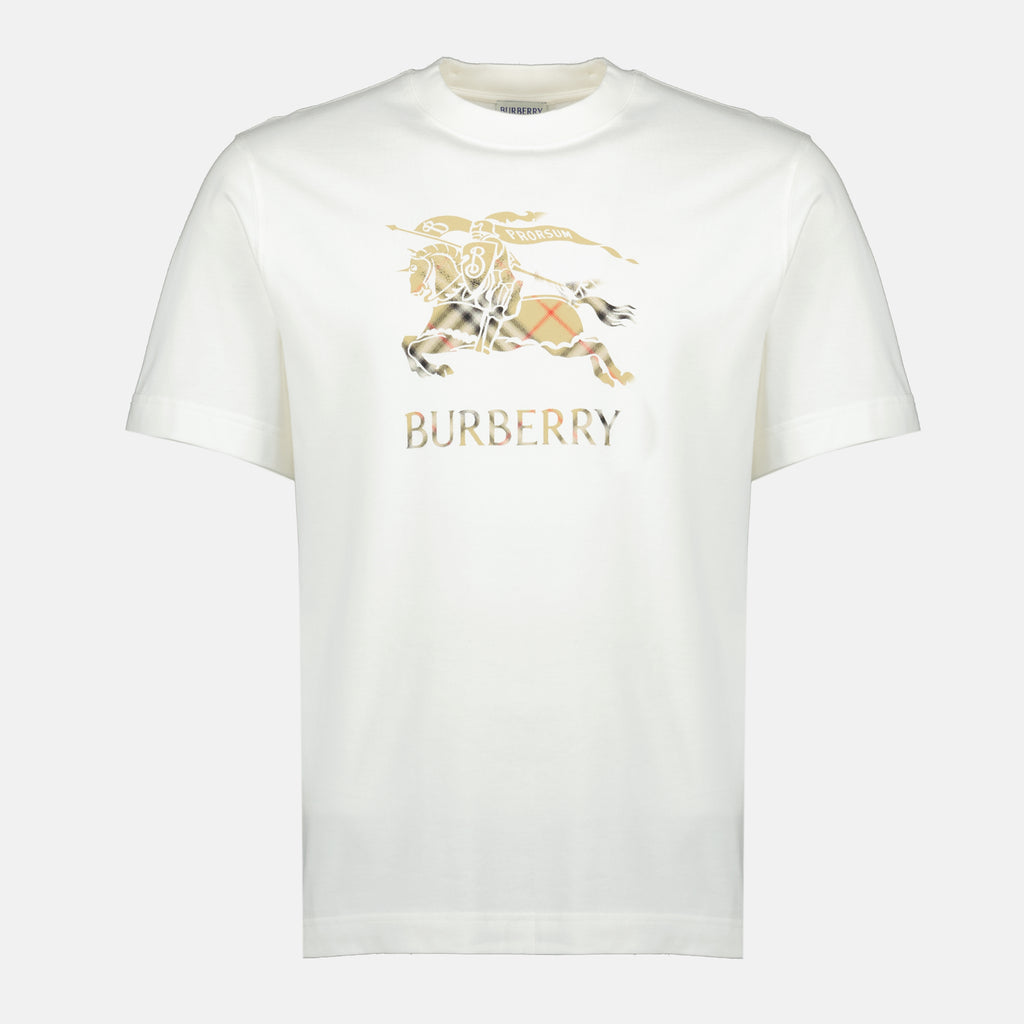 Image de l'article T-shirt EKD blanc de la marque Burberry pour Homme - Saison Printemps-Été 2026 - Vue de Face