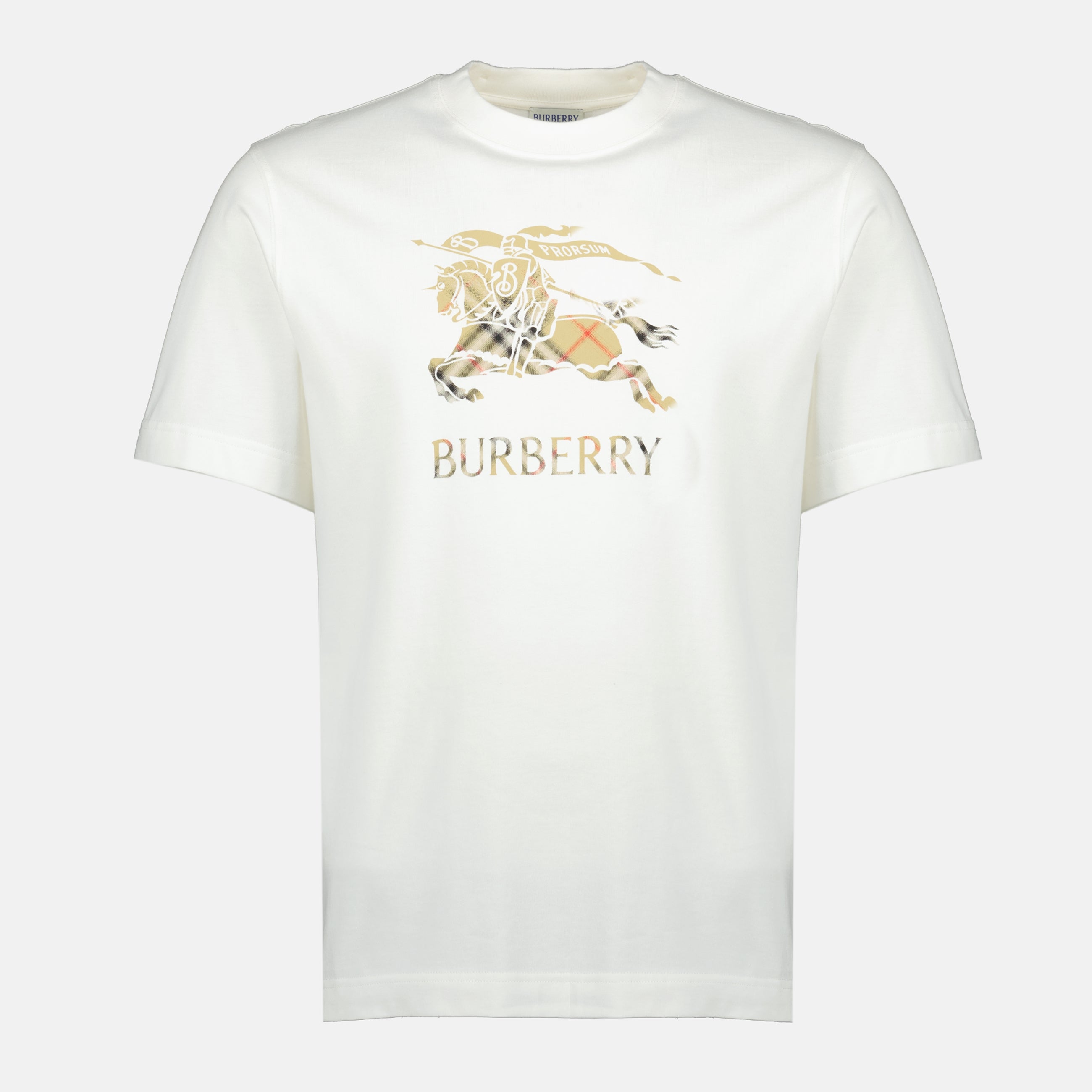 Image de l'article T-shirt EKD blanc de la marque Burberry pour Homme - Saison Printemps-Été 2026 - Vue de Face